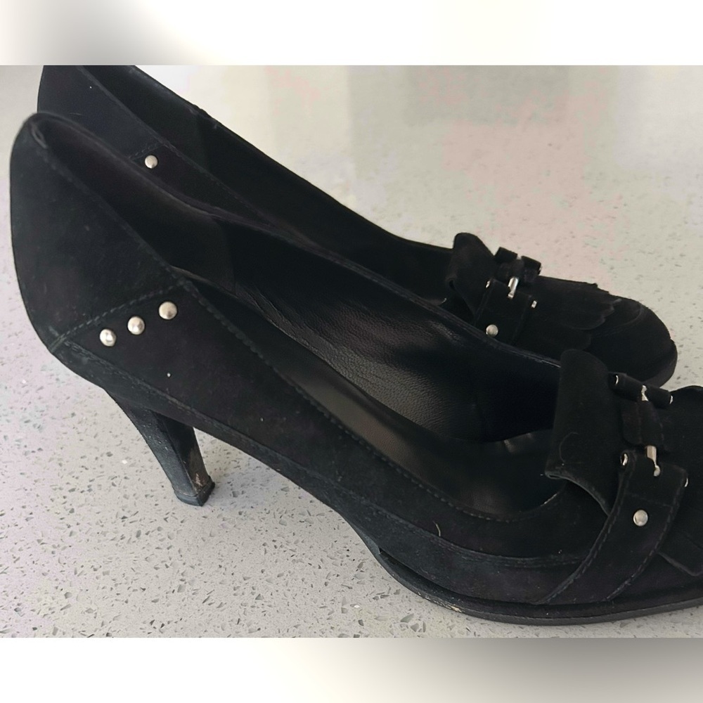 Stuart Weitzman Elegant Black Women's pumped heels size 11M - Picture 3 of 7